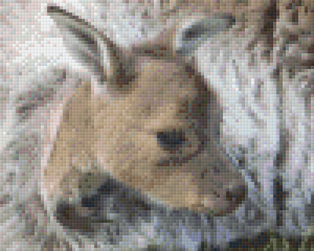 Baby Kangaroo Four [4] Baseplate PixelHobby Mini-mosaic Art Kit image 0